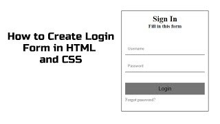 How to Create Login Form in HTML and CSS #javascript #frontend #animation #loader #loading #css3