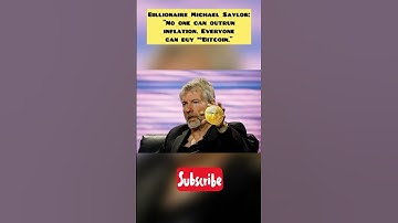 Billionaire Michael Saylor: "No one can outrun inflation. Everyone can buy #Bitcoin." 😱 #shorts