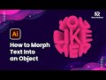Adobe Illustrator Tutorial : How to Morph Text Into an Object | Bahasa Indonesia