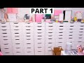 *SATISFYING* COMPLETELY REORGANIZING MY MAKEUP ROOM - PART 1 - VLOGMAS DAY 16