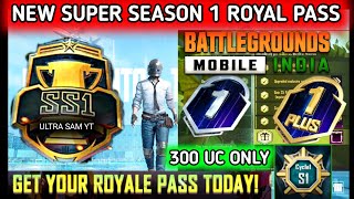 SUPER SEASON 1 ROYAL PASS BATTLEGROUNDS MOBILE INDIA  SS1 ROYAL PASS PUBG MOBILE LEAKS  SEASON 20