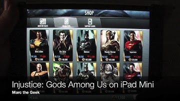 Injustice Gods Among Us on iPad Mini