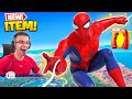 Nick Eh 30 reacts to Spider-Man WEB SHOOTERS in Fortnite!