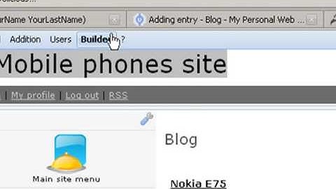 uCoz blocks visual edit mode