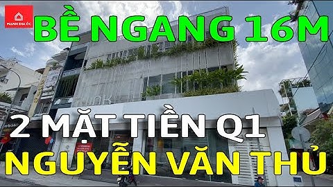 Bán nhà mặt tiền QUẬN 1, NGUYỄN VĂN THỦ, P. Tân Định, NGANG 16M - Mã sp: SK1782