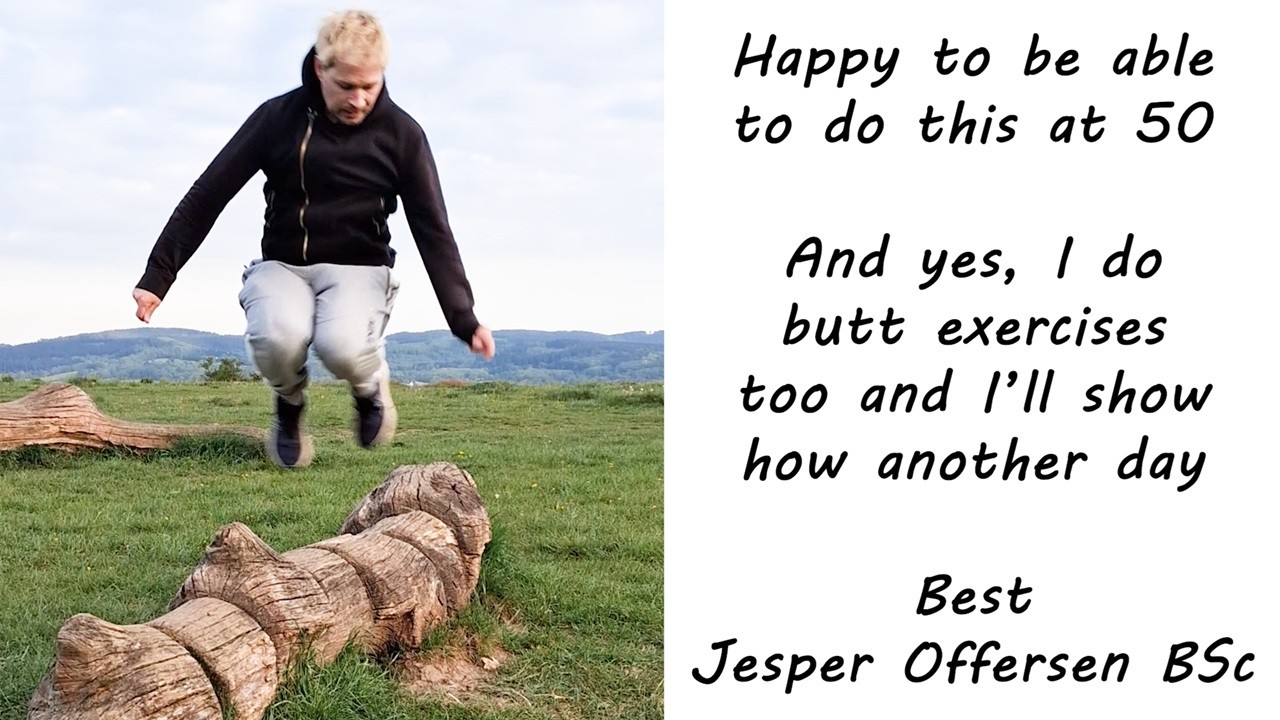 Tree Trunk Jumping to firm up body shape and lose the excess fat  (Semaglutide is not needed)
