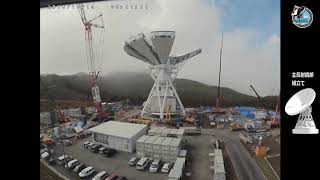 美笹深宇宙探査用地上局　アンテナ組立工事　記録映像 Vol.2_タイムラプス映像