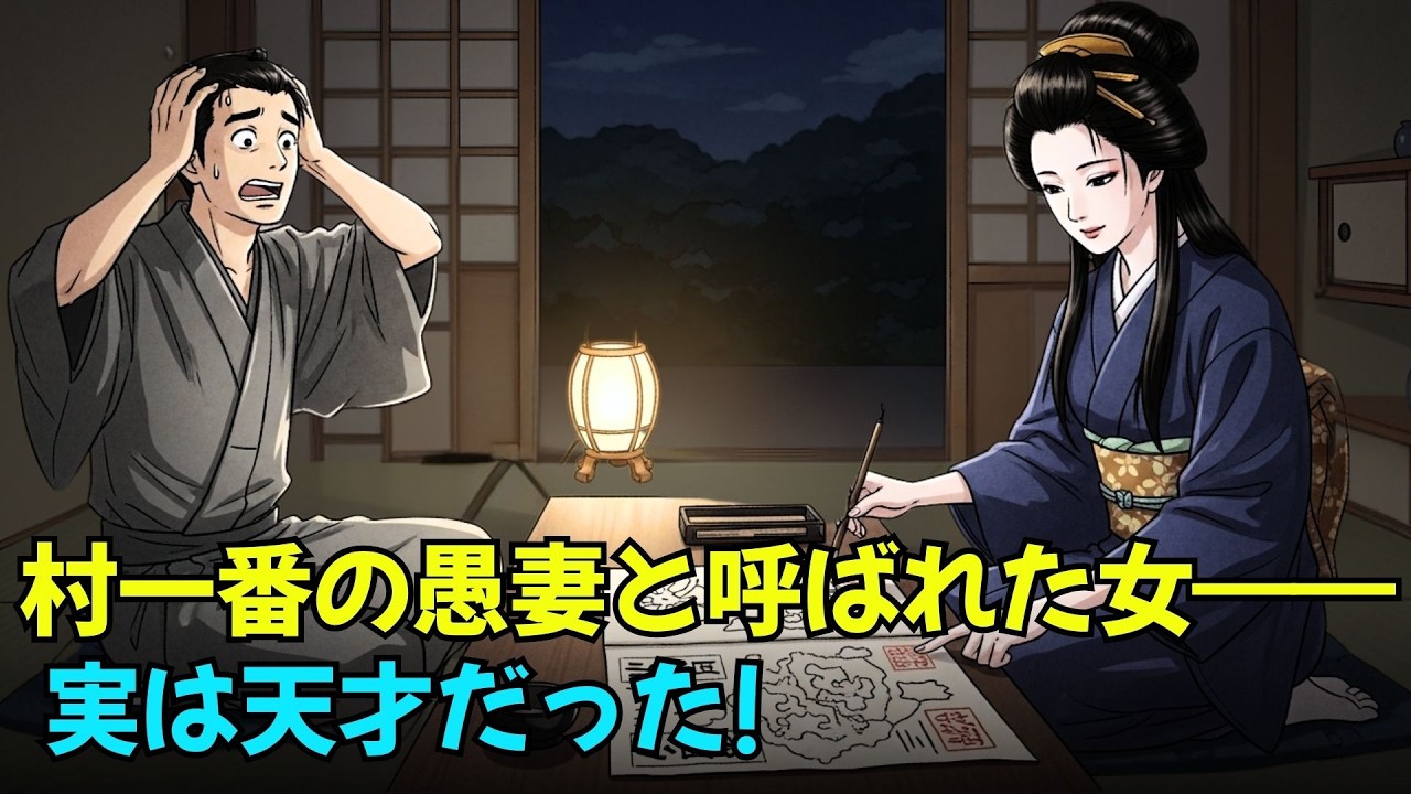😲✨**村中に「愚か者」と笑われた妻──初夜、愚鈍な夫に明かした“本当の正体”**🔥 | 昔話 | 日本民話