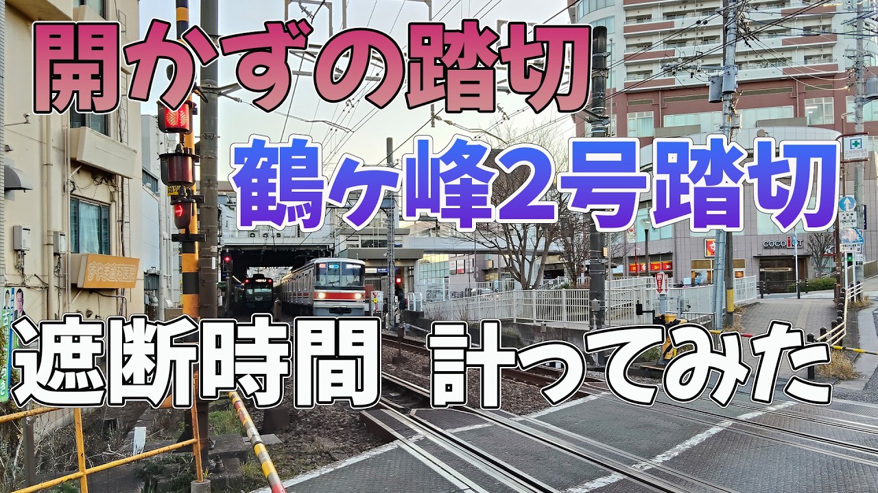 【踏切定点観察】相鉄線鶴ヶ峰2号踏切10倍速