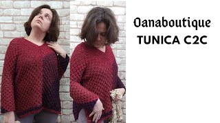 Tunica 4 rettangoli ed 1 triangolo C2C by Oana boutique parte prima