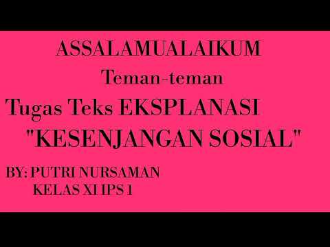 kesenjangan-sosial-,contoh-teks-eksplanasi