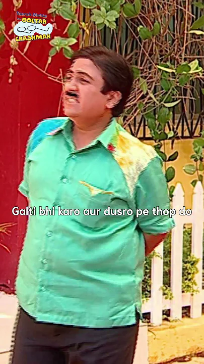 Galti bhi karo aur duro pe thop do!#tmkoc #funny #comedy #relatable #shorts #funnyshorts #funnyvideo