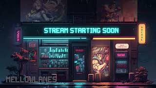 Vtuber Background Animated | Cyberpunk Arcade | Starting Soon Screen | Vtuber Twitch Stream Overlay