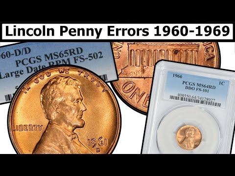 1960-1969 Lincoln Penny Errors & Varieties Complete Guide - Values