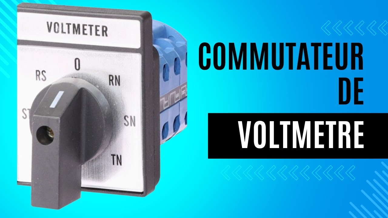 Powerlogic - commutateur de voltmètre 7 positions - modulaire - 415 v - Matériel électrique