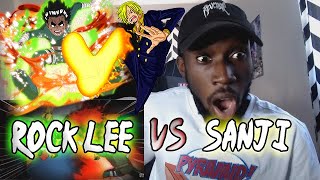 Reaction to Sanji Vs Rock Lee | DEATH BATTLE