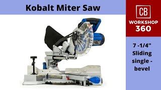 Kobalt 7 - in 10 Amp Single-Bevel Sliding Compound Miter Saw with Laser Marker SM1816LW 857240