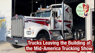 Trucks Leaving the Building at the 2024 Mid-America Trucking Show in Louisville by Miss Flatbed Red 14,028 views 1 month ago 11 minutes, 45 seconds