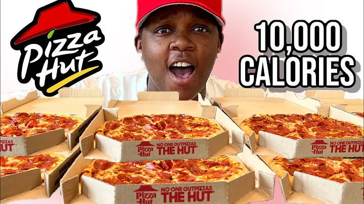 EATING 10,000 Calorie PIZZA Challenge Under 10 Min...
