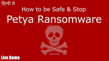 Petya ransomware cyber attack 2017 | How to be safe & stop?