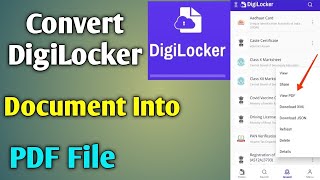 How to convert your DigiLocker document into PDF file// document ko PDF par kese convert kre 2024. screenshot 5