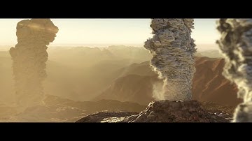 SuperVolcano CGI - Volcano Simulation - Large smoke simulation - volcano video