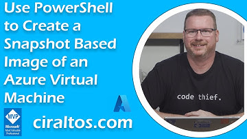 Use PowerShell to Create a Snapshot Based Image of an Azure Virtual Machine