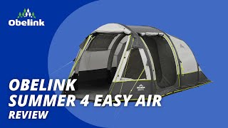 Obelink Summer 4 Easy Air Review| Snel op te zetten tent | Obelink