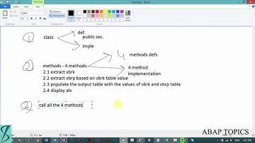 Object Oriented ABAP programming