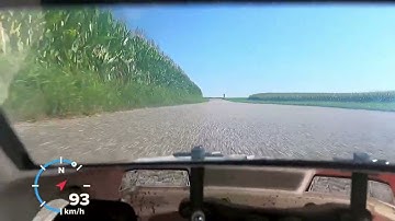 Tamiya TT02 3S brushless 100 km/h speed run with onboard camera