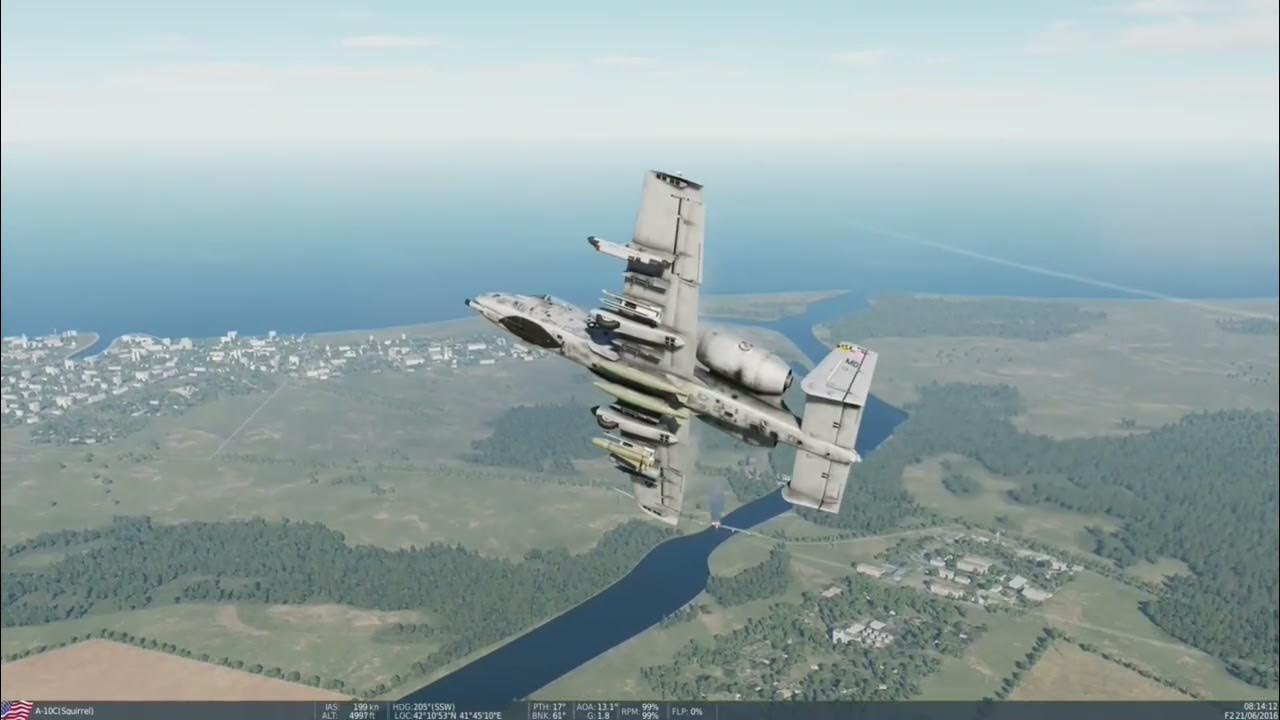 CCIP bomb run, 2000lbs bomb on train trussell. DCS world YouTube