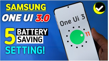 Samsung One Ui 3.0 BATTERY SAVING SETTING😱 One Ui 3 BATTERY Problem Solved | Battery Drain Problem