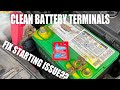 How to clean corrosion off battery terminals. Fix for starting issue 2008 Dodge Nitro