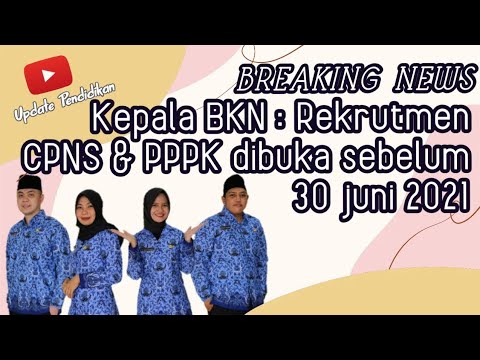 🔴 BREAKING NEWS: BKN Resmi Terbitkan Jadwal Pendaftaran CPNS dan PPPK 2021