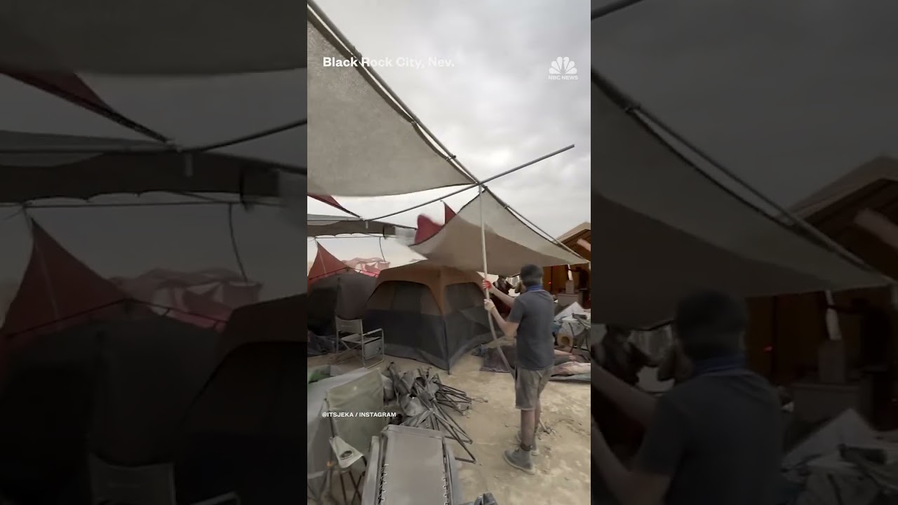 A severe dust storm struck the Burning Man Festival