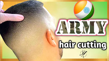 indian army hair cutting || आर्मी  cutting || फौजी cutting tutorial || Pacinos Signature Line