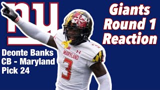 NY Giants Draft Deonte Banks + NFL Round 1 Reaction