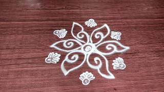 Cute & swt small rangoli kolam with out dots, easy & simple begginers muggulu