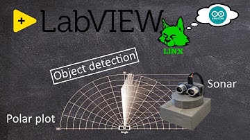 Sonar sweep with polar plot | LabVIEW (LINX 3.0) with Arduino Uno