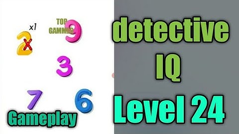 detective IQ level 24 gameplay walkthrough Solution