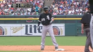 CWS@DET: LaRoche doubles to deep center for two runs