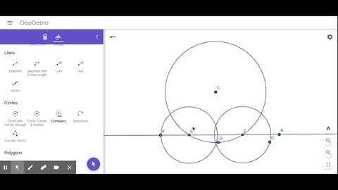 Geogebra Construction: Constructing a Perpendicular Line Through A Point NOT on the line.