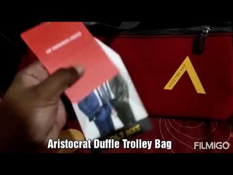 aristocrat duffle trolley bag