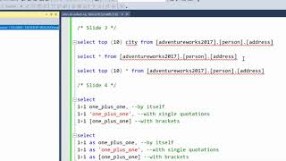 Intro to the SELECT clause in SQL