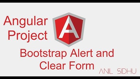 Angular project #8 Success Alert and clear Form