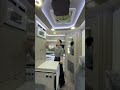After the customization, the entrance is not expanded and there is a large bunk bed for sleeping.