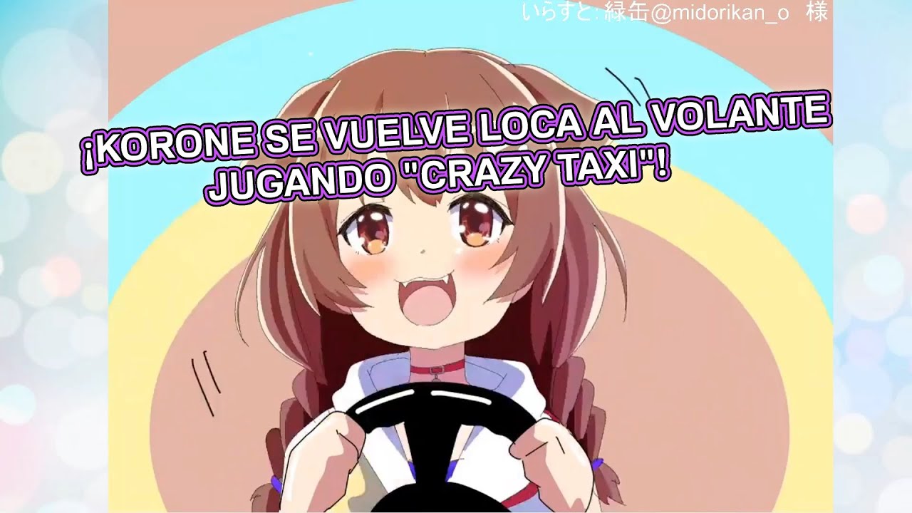[Hololive][Sub. Español] ¡Korone se vuelve loca manejando en 