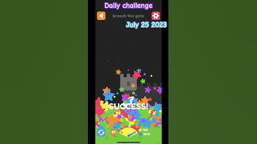 Squiggle drop - daily challenge July 25 2023 | breach the gate #applearcade #squiggledrop