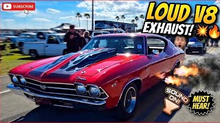 Chevrolet Chevelle SS 1969 - Nice Engine Sound V8 Straight Pipe Exhaust