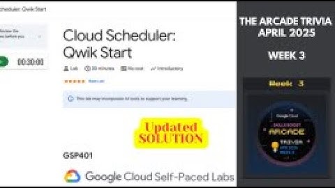 Cloud Scheduler: Qwik Start | April Week 3 | #GSP401 | #quicklabs